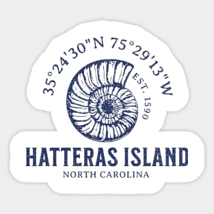 Hatteras Island Sunrise Sea Shell Vacation in NC Sticker